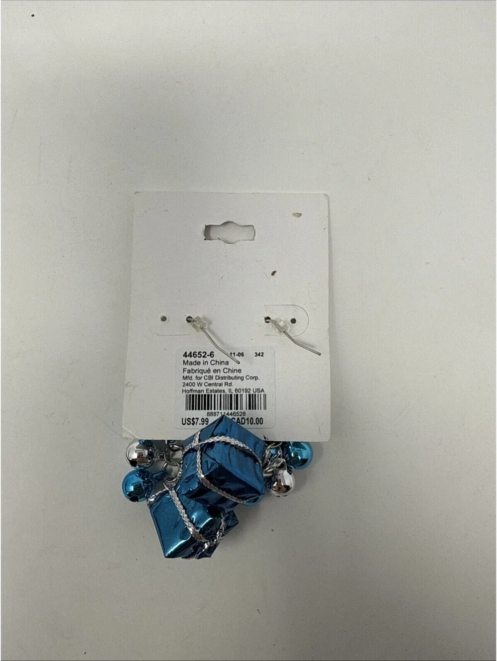 Claire’s Jingle bell Present Earrings Christmas